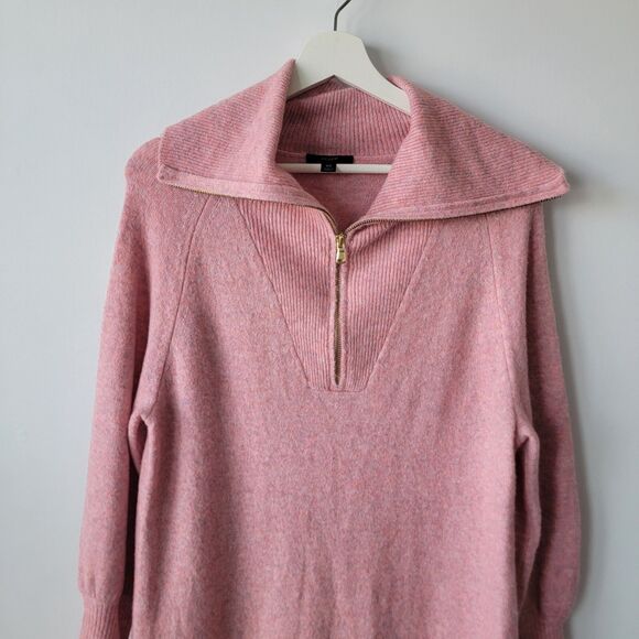 J.crew BC496 womens Half-zip sweater-dress in Supersoft yarn sz XS long sleeve - Picture 3 of 7
